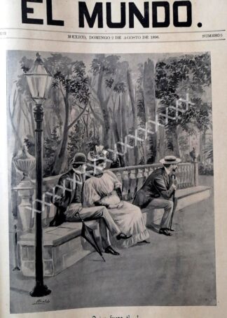 PORTADA ANTIGUA ORIGINAL 1896 DE CARLOS ALCALDE, ALAMEDA