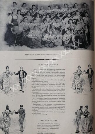 CARTEL ANTIGUO. LA ORQUESTA TIPICA DE OAXACA 1896
