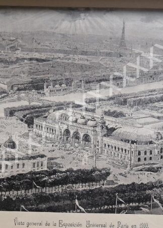 CARTEL ANTIGUO. EXPOSICION DE PARIS DE 1900 /1896