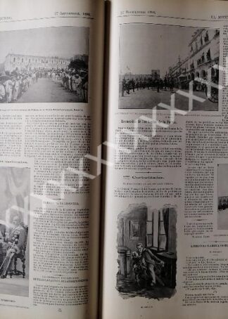 NOTA DE PRENSA ANTIGUA 1896. FIESTAS PATRIAS EN OAXACA