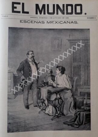 PORTADA ANTIGUA 1896 DE JOSE Ma. VILLASANA, A MAQUINA