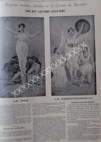 NOTA DE PRENSA ANTIGUA 1896. PINTOR. LEANDRO IZAGUIRRE