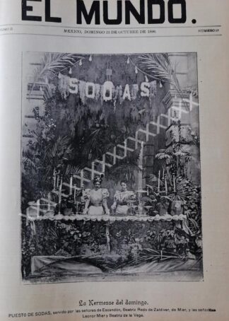 PORTADA ANTIGUA 1896 BEATRIZ REDO VEGA Y KERMESSE ASM