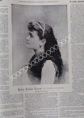 NOTA DE PRENSA 1896 ELOISA COURET CARRILLO ETC