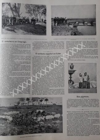 NOTA DE PRENSA 1896 EJERICIOS MILITARES HDA DE CHAPINGO