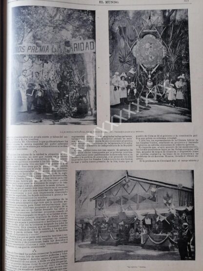 PORTADA ANTIGUA Y NOTAS 1896 ROMERIA EN TIVOLI DEL ELISEO - Image 2