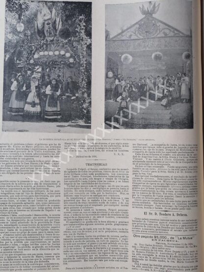 PORTADA ANTIGUA Y NOTAS 1896 ROMERIA EN TIVOLI DEL ELISEO - Image 3