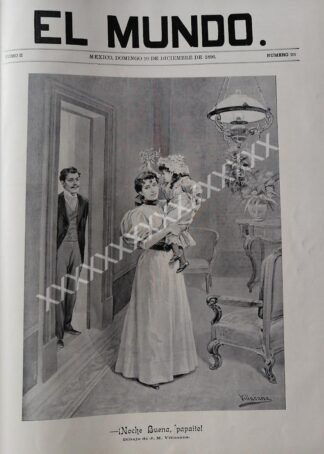 PORTADA ANTIGUA 1896 DE JOSE Ma. VILLASANA, NOCHE BUENA