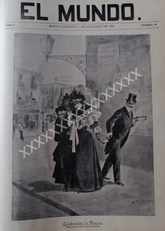 PORTADA ANTIGUA 1896 DE CARLOS ALCALDE. LA PASCUA