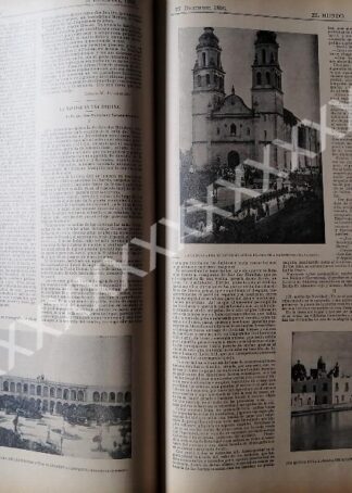 NOTA DE PRENSA 1896 LLEGA OBISPO. FRANCISCO PLANCARTE