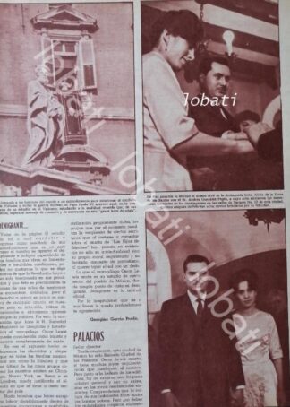 AFICHE RETRO. BODA DE ANDRES GONZALEZ PAGES 1965