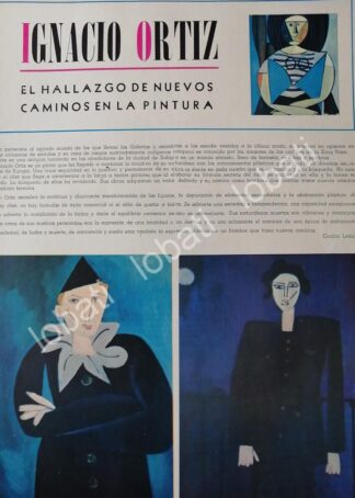 AFICHE RETRO. INICIOS DEL PINTOR. IGNACIO ORTIZ 1968