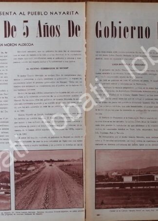 AFICHE RETRO JULIAN GASCO MERCADO PRESENTA INFORME 1968 /PLT