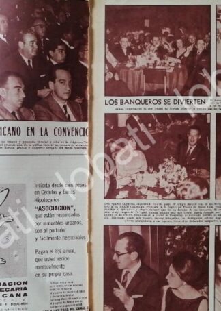 AFICHE RETRO. XLIV CONVENCION BANCARIA, NUEVO LAREDO 1966