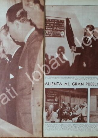 AFICHE RETRO, LOPEZ MATEOS INAUGURA OBRAS EN ZACATECAS 1961