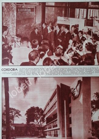AFICHE RETRO. INAUGURAN CLINICA IMSS. CORDOBA VER. 1964