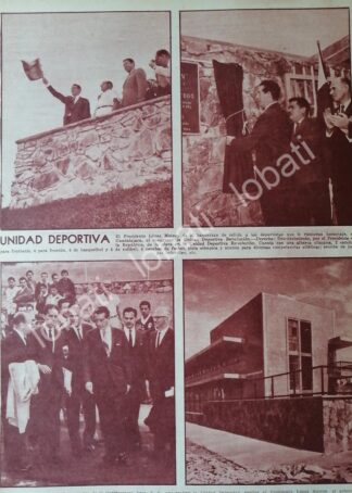 AFICHE. INAUGURAN UNIDAD DEPORTIVA REVOLUCION. GUADALAJARA