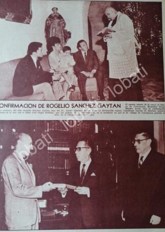 AFICHE RETRO. CONFIRMACION ROGELIO SANCHEZ GAYTAN 1967