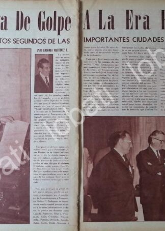 AFICHE RETRO. LA PRIMERA MAQUINA DE TELEX EN MEXICO 1960