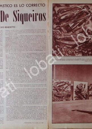 NOTA DE PRENSA. SOBRE DAVID ALFARO SIQUEIROS 1967
