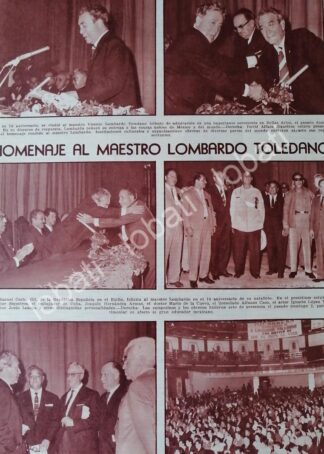 CARTEL ANTIGUO. HOMENAJE A LOMBARDO TOLEDANO 1964