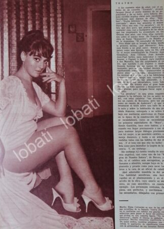 CARTEL ANTIGUO. ACTRIZ MARTHA ELENA CERVANTES 1964