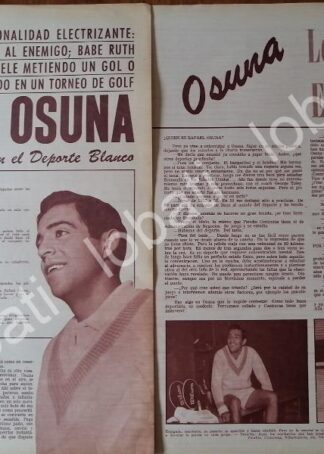 NOTA DE PRENSA RETRO, RAFAEL OSUNA 1960s /DPTS