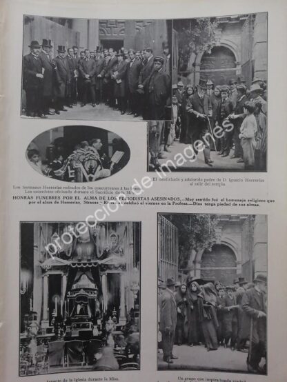 AFICHE ANTIGUO ASESINAN PERIODISTAS IGNACIO STRAUSS /H. HERRERIAS - Image 3