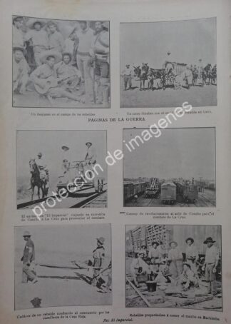 AFICHE ANTIGUO 1912 REVOLUCIONARIOS EN BACHIMBA