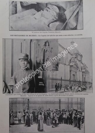 AFICHE ANTIGUO 1912 EL CASO DEL CAPITAN TELESFORO MERODIO
