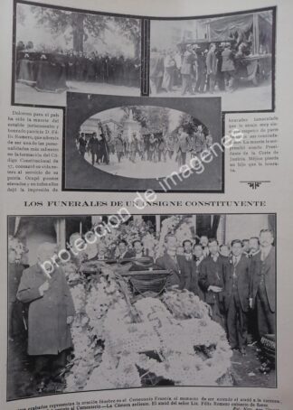 AFICHE ANTIGUO 1912 MUERE EL JUEZ FELIX ROMERO. SCJ / Abogados