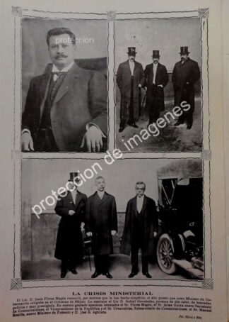 AFICHE ANTIGUO 1912 RENUNCIA JESUS FLORES MAGON /PLT