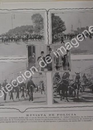 AFICHE ANTIGUO 1912 DESFILE DE LA POLICIA MONTADA