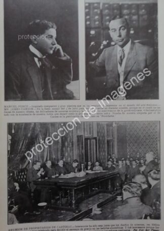 AFICHE ANTIGUO 1913 MANUEL PONCE Y MAS NOTAS /MUSICOS
