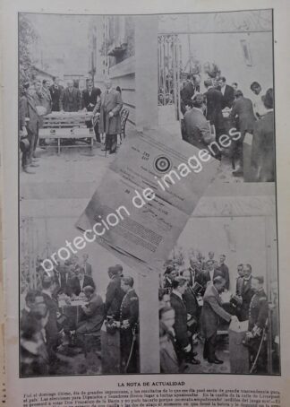 AFICHE ANTIGUO 1912 ELECCIONES PARLAMENTARIAS