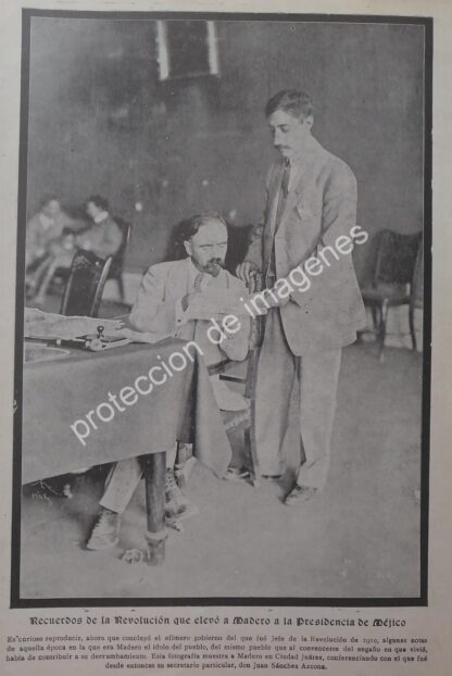 AFICHE ANTIGUO 1913 DECENA TRAGICA, MUERTE DE MADERO - Image 3