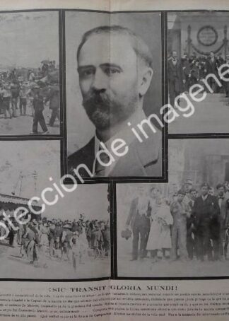 AFICHE ANTIGUO 1913 DECENA TRAGICA, MUERTE DE MADERO