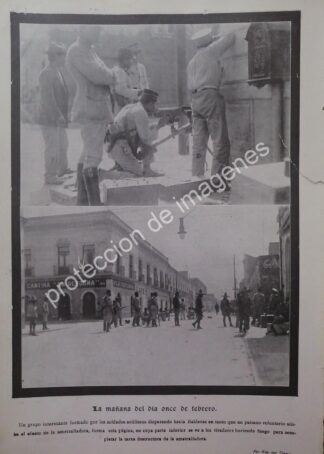 AFICHE ANTIGUO 1913 DECENA TRAGICA CELLE BALDERAS