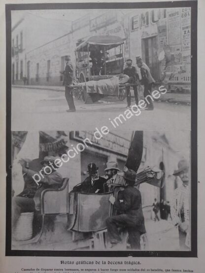 AFICHE ANTIGUO 1913 DECENA TRAGICA Y REVOLUCION - Image 3