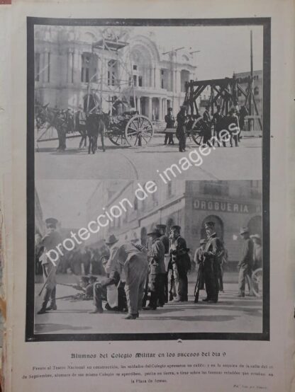 AFICHES ANTIGUOS ORIGINALES DE LA DECENA TRAGICA 1913 - Image 5