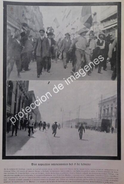 AFICHES ANTIGUOS ORIGINALES DE LA DECENA TRAGICA 1913 - Image 2