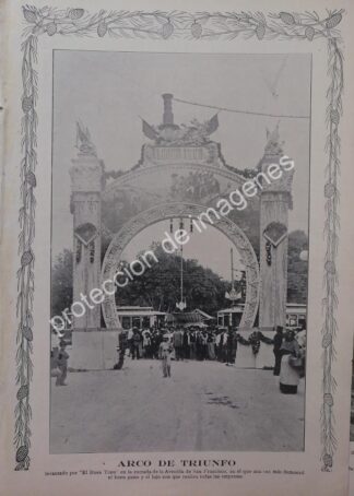 AFICHE ANTIGUO 1912 ARCO DEL TRIUNFO, EL BUEN TONO