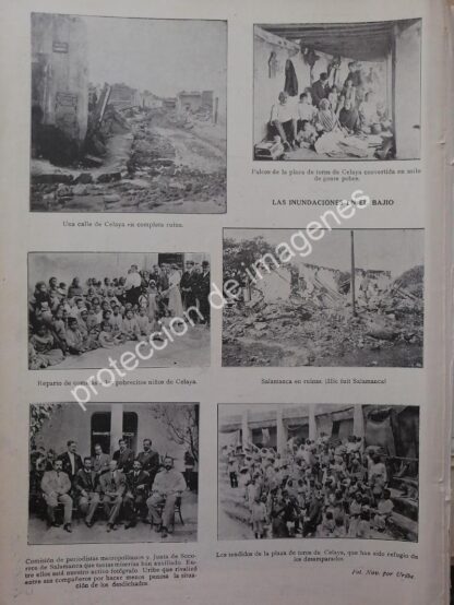 AFICHE ANTIGUO 1912 INUNDACIONES EN EL BAJIO