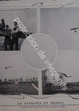 AFICHE ANTIGUO 1912 Miguel Lebrija en Valbuena /Aviadores