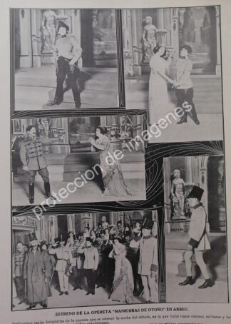 AFICHE ANTIGUO 1912 ESPERANZA IRIS, TEATRO ARBEU