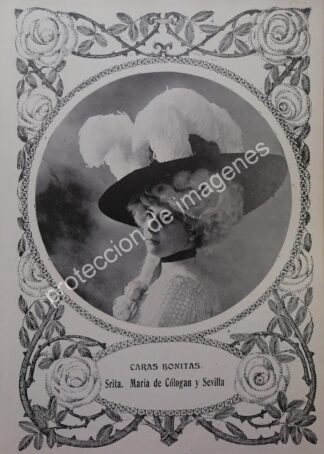 AFICHE ANTIGUO 1912. MARIA DE COLOGAN Y SEVILLA /ASM