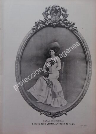 AFICHE ANTIGUO 1912. CRISTINA MENDEZ DE REGIL /ASM