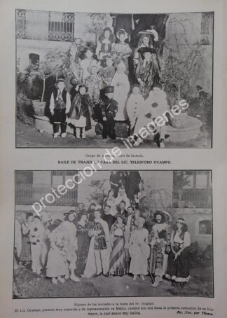 AFICHE ANTIGUO 1913 FIESTA. TELESFORO OCAMPO BAYARDI /ASM