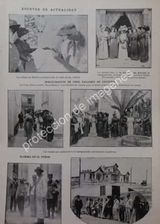 AFICHE ANTIGUO 1913 FRANCISCO I MADERO EN CASA HOGAR