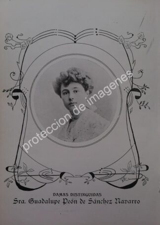AFICHE ANTIGUO 1912 GUADALUPE PEON Y LAPORTE /ASM